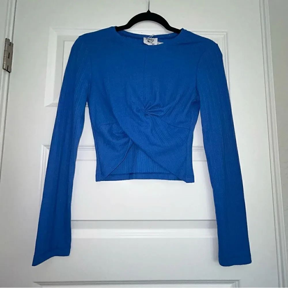 New, Princess Polly Culloden Long Sleeve Crop Top